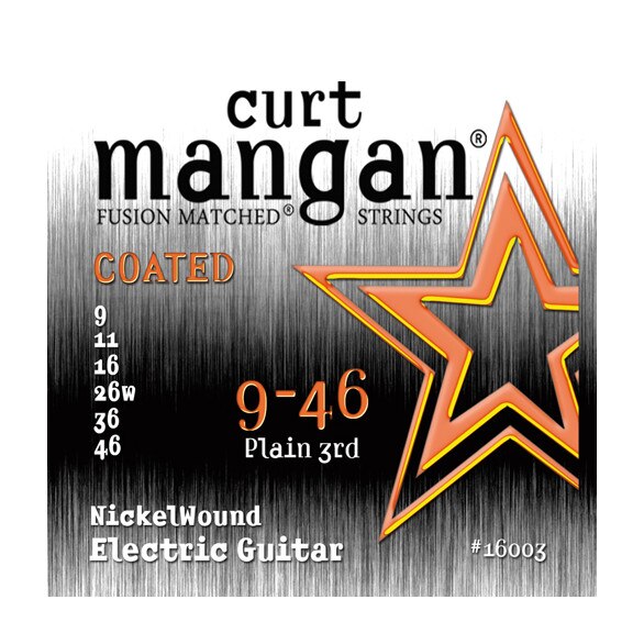 Set Corzi Chitara Electrica - Curt Mangan Nickel Wound Coated 09-46