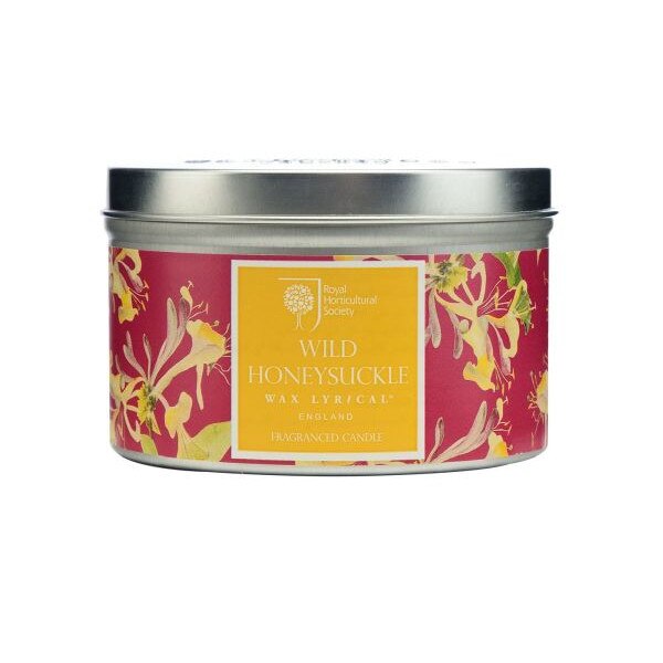 Lumanare parfumata in suport metalic, Wax Lyrical, Wild Honeysuckle, 200g