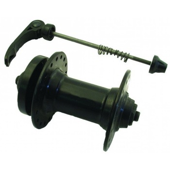 Butuc fata aluminiu, disc, 32H, negru Butuc fata aluminiu, disc, 32H, negru