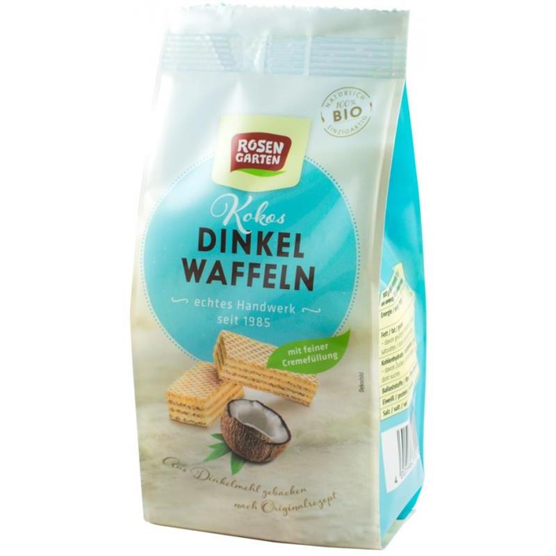 Napolitane din Grau Spelta cu Crema de Cocos Bio 100gr Rosen Garten