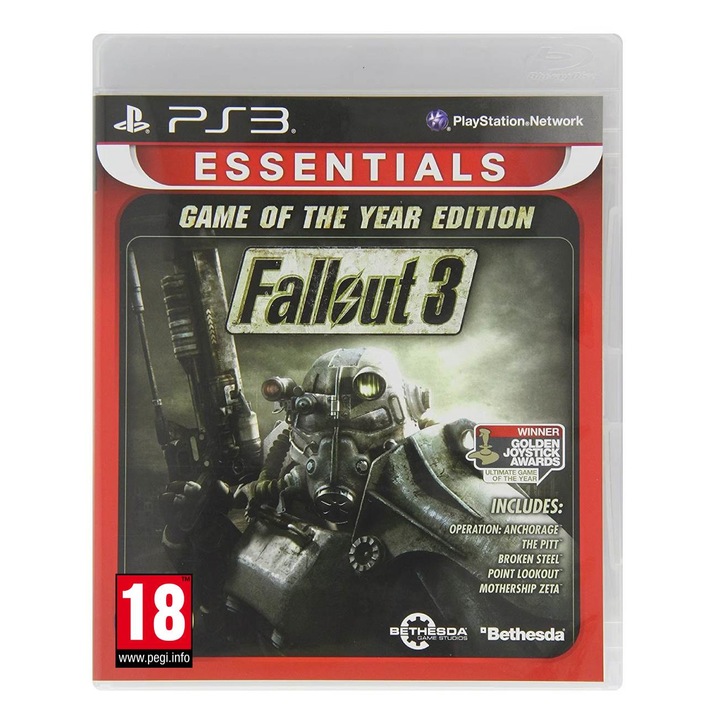 Игра Fallout 3, GOTY, Essentials, За PlayStation 3