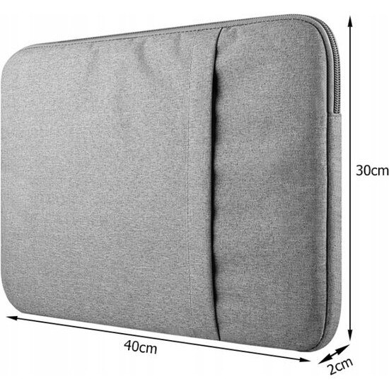 Husa laptop gri de 15, 6 inch - Material neopren - Rezistent la socuri - Rezistent la zgarieturi - Geanta laptop - Husa laptop - Husa de protectie laptop - Husa laptop - Husa laptop 15 inch - Geanta laptop 15/15, 6 inch