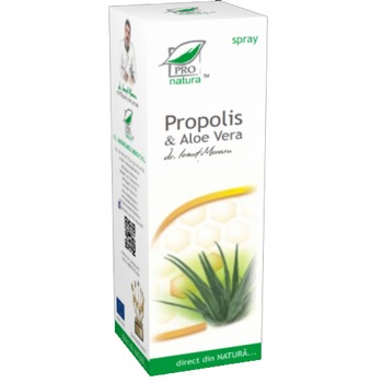 Propolis si Aloe Vera Spray 50ml Medica Propolis si Aloe Vera Spray 50ml Medica