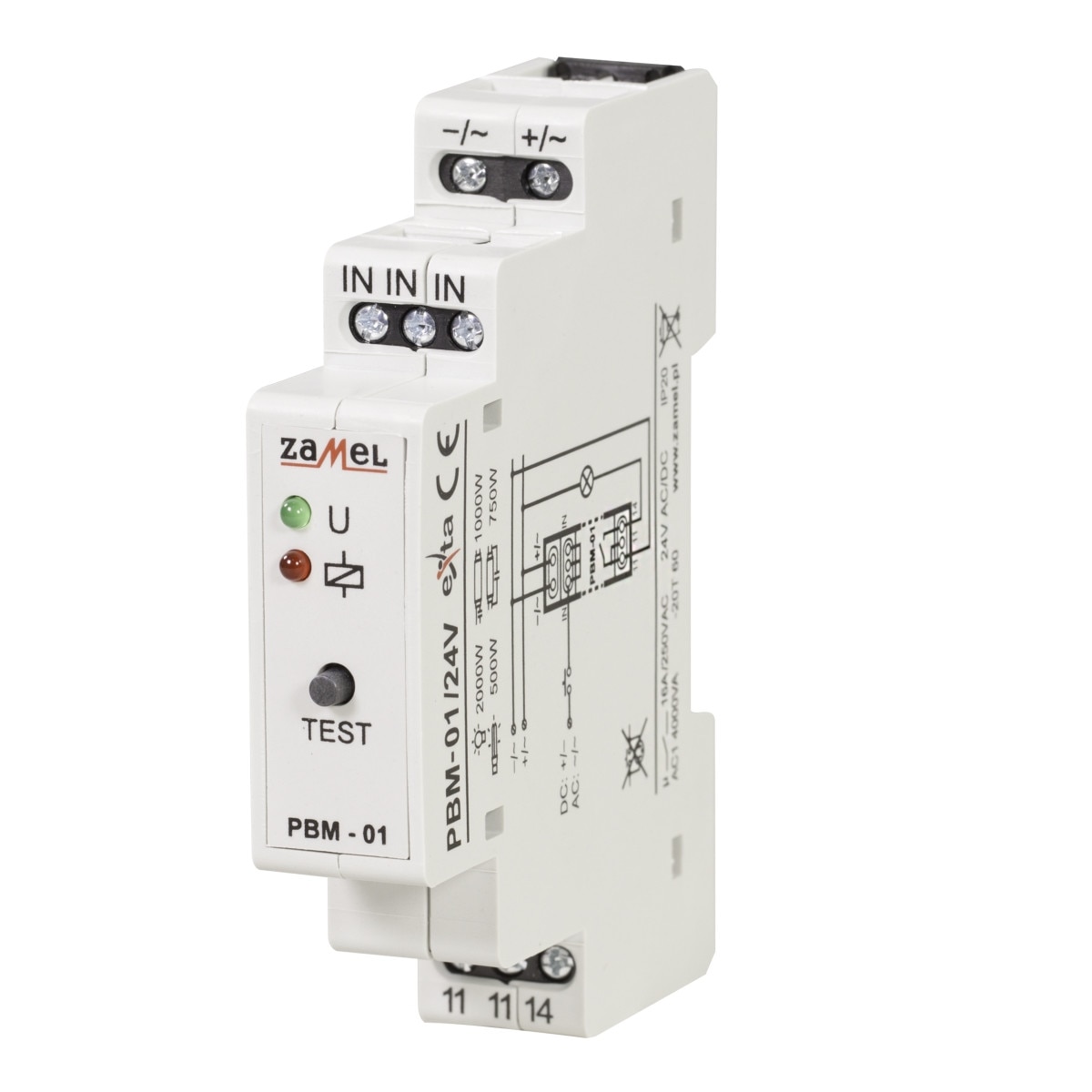 Controler bistabil pentru iluminat Zamel, PBM-01 / 24V