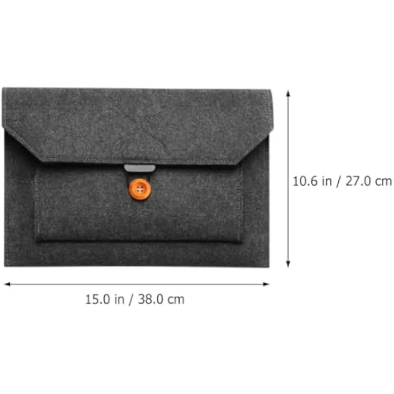Husa de protectie pentru laptop de 14 inch din fetru, geanta de calculator rezistenta la zgarieturi si uzura, husa de depozitare neagra pentru calatorii de afaceri