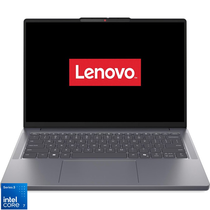 Laptop Lenovo IdeaPad Slim 3 14IWC11 cu procesor Intel Core™ 7 350 pana la 4.8GHz, 14" WUXGA, IPS, 32GB DDR5, 512GB SSD, Intel® Graphics, WINDOWS 11 PRO, Luna Grey, 2y Courier or Carry-in