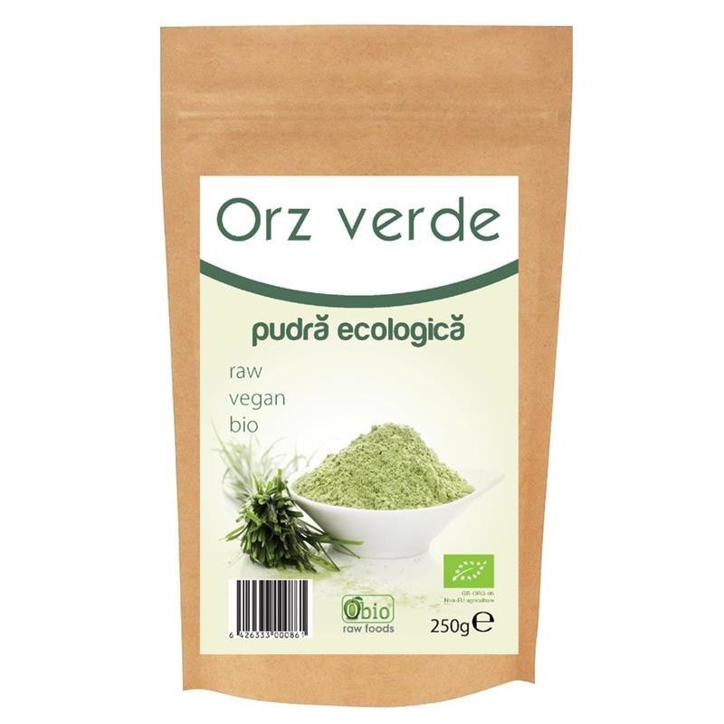 Pulbere de Orz Verde Raw Bio Obio 250gr