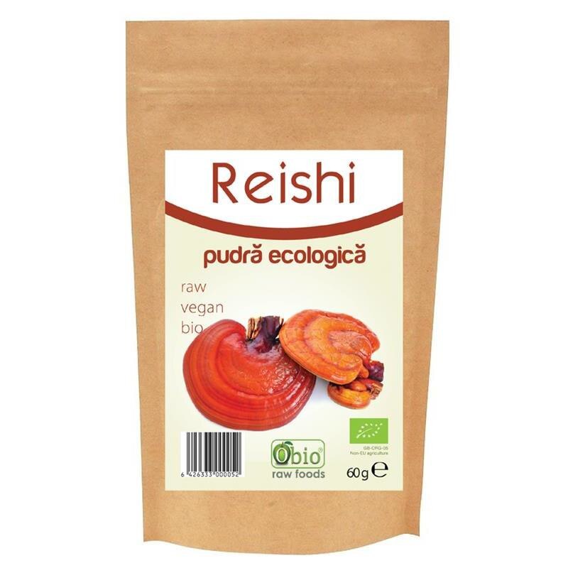 Reishi Pulbere Bio Raw Obio 60gr