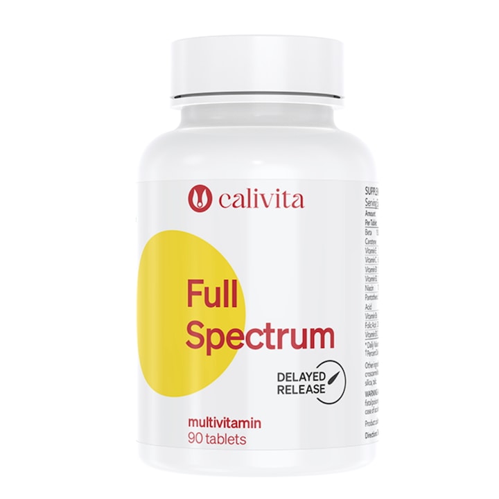 Full Spectrum gama completa de Vitamine, Minerale si Antioxidanti (90 tablete) - Calivita