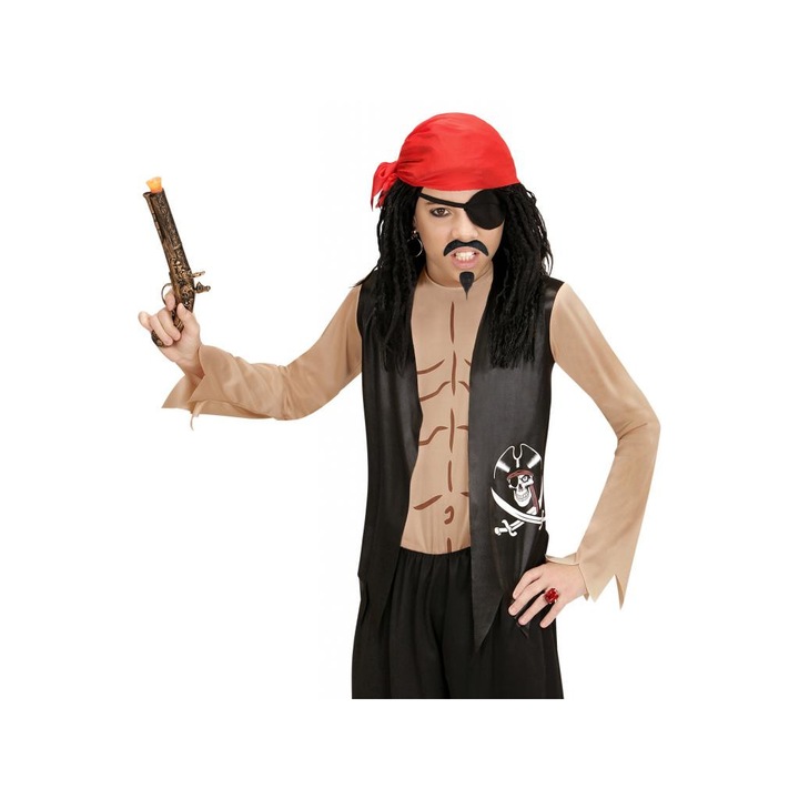Costum de pirat barbatesc, Marime M/L, Negru