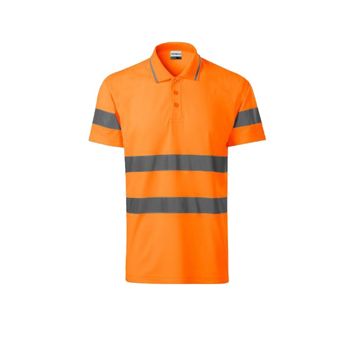 Тениска Rimeck, защита на труда, унисекс, L, оранжева