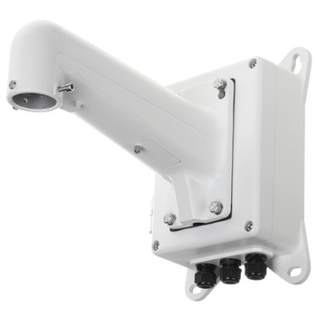 Suport de colt Hikvision Bracket DS-1602ZJ-BOX-CORNER, aluminiu, alb Suport de colt Hikvision Bracket DS-1602ZJ-BOX-CORNER, aluminiu, alb