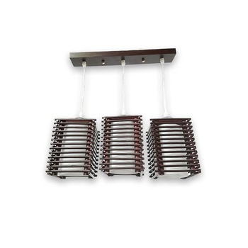 Lustra 6913/3, 3*E27, inaltime reglabila, schelet maro din lemn, abajur alb mat rotund Lustra 6913/3, 3*E27, inaltime reglabila, schelet maro din lemn, abajur alb mat rotund