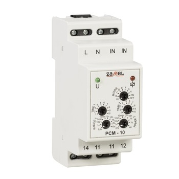 Releu de timp Zamel PBM-07, Multifunctional, 230 V, 16 A, Alb Releu de timp Zamel PBM-07, Multifunctional, 230 V, 16 A, Alb