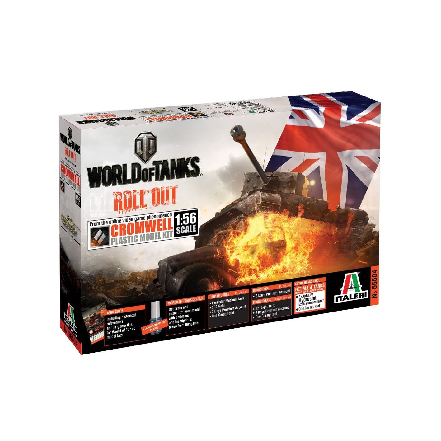 Kit tanc de asamblat World of Tanks 1:56 - CROMWELL