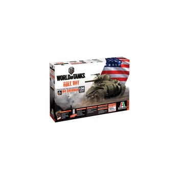 Kit tanc de asamblat World of Tanks 1:56 - M4 SHERMAN Kit tanc de asamblat World of Tanks 1:56 - M4 SHERMAN