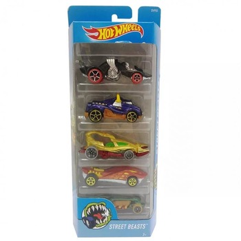 Jucarii Hot Wheels Street Beasts Cars Set Of 5 Jucarii Hot Wheels Street Beasts Cars Set Of 5