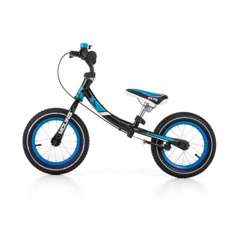 Bicicleta Milly Mally Young, Albastru/Negru
