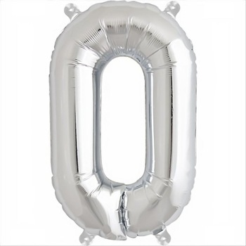Balon folie, forma O litera, culoare argintiu, 105 cm, 1 buc Balon folie, forma O litera, culoare argintiu, 105 cm, 1 buc