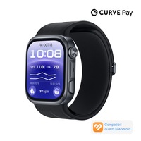 Smartwatch Huawei Watch D3, Carcasa Aluminiu, Curea Silicon Black, Monitorizarea Tensiunii Arteriale