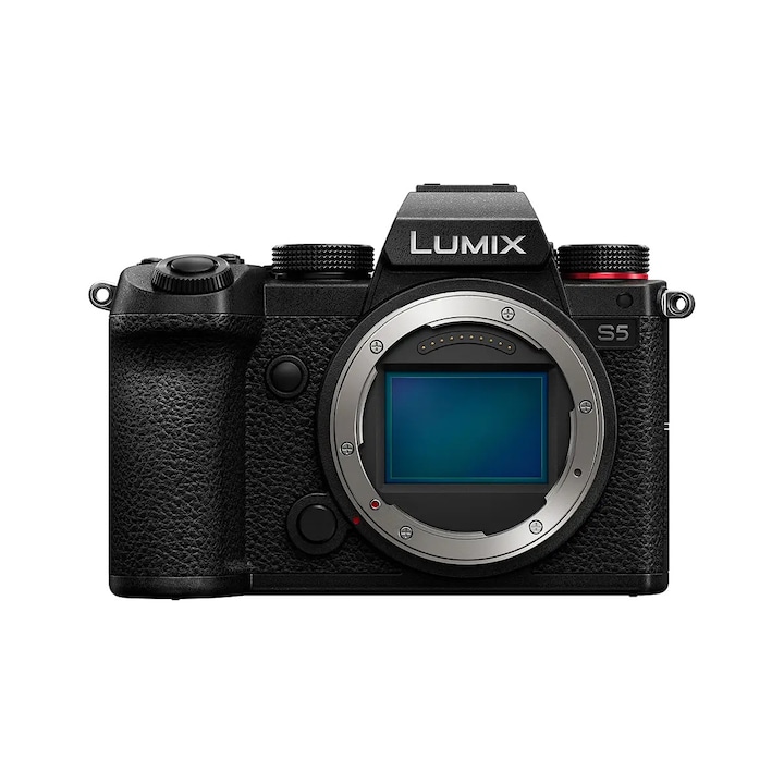 Aparat foto Mirrorless hibrid Panasonic LUMIX GH6E 25 MP MFT, 5,7K 10bit, C4K/4K 4:2:2 10bit, ProRes 422 HQ, Stabilizare Dual IS 2, Body, Negru