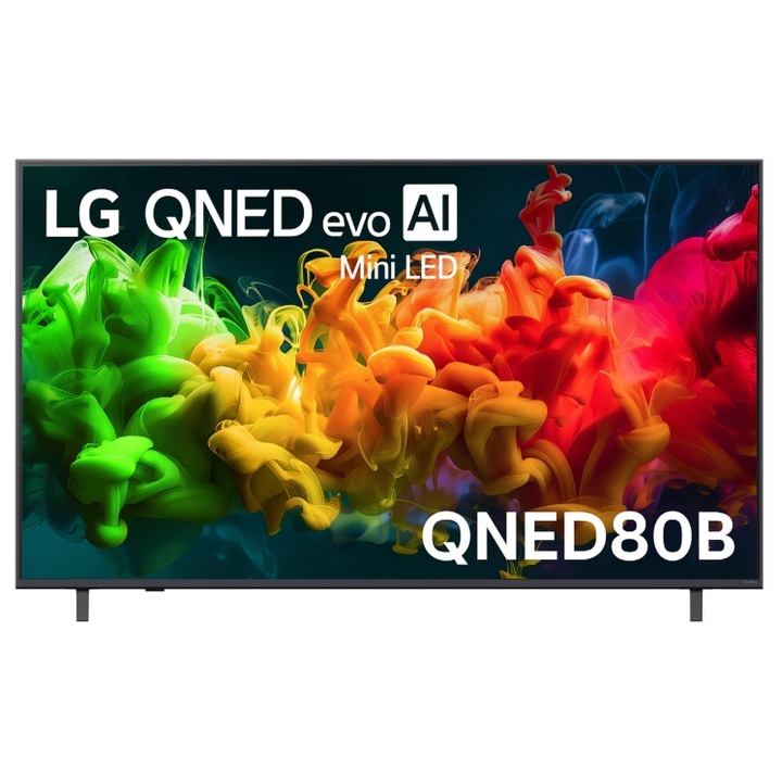 Televizor QNED MiniLED LG 165 cm 65" 65QNED80B6B, Ultra HD 4K, Smart TV, WiFi, CI