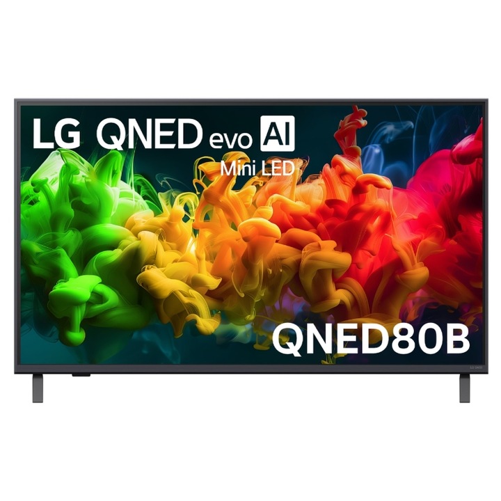 Televizor QNED MiniLED LG 109 cm 43" 43QNED80B6B, Ultra HD 4K, Smart TV, WiFi, CI
