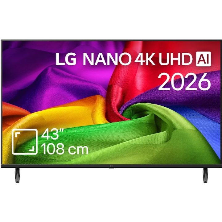 Televizor LED LG 109 cm 43" 43NU800B3LC, Ultra HD 4K, Smart TV, WiFi, CI+