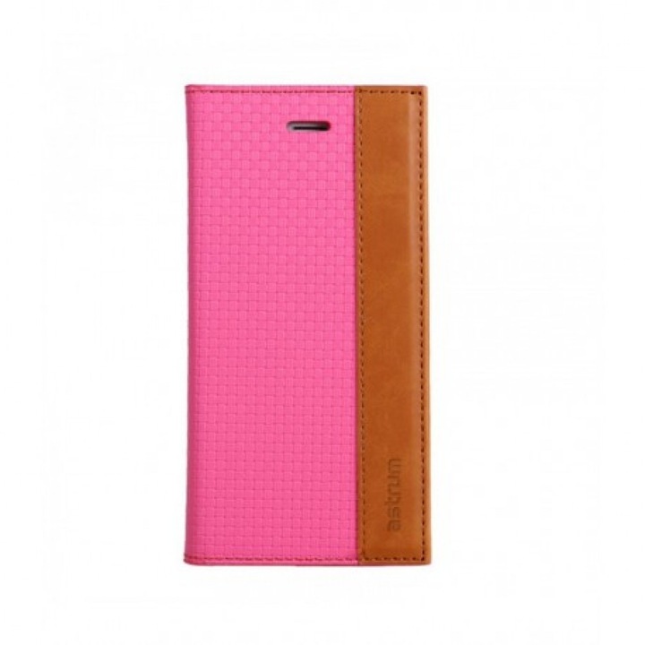 Husa Flip cu Magnet Tip Portofel Astrum FC Diary Samsung G920 Galaxy S6 Pink