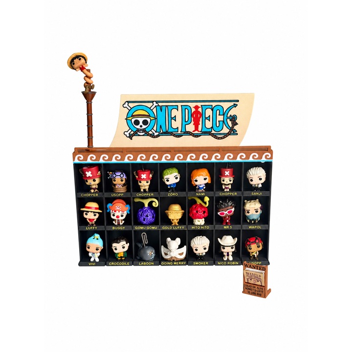 Поставка за фигурки One Piece Kinder Joy, за цялата колекция, дизайн с мачта