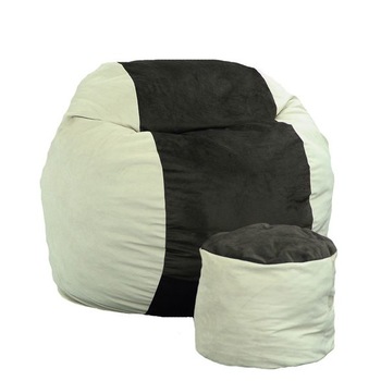Set Fotoliu Puf pentru Copii (5-16 ani) Matusalem + Otoman - Beige & Black Velvet (Gama Diamond) umplut cu fulgi de burete memory mix® Set Fotoliu Puf pentru Copii (5-16 ani) Matusalem + Otoman - Beige & Black Velvet (Gama Diamond) umplut cu fulgi de burete memory mix®