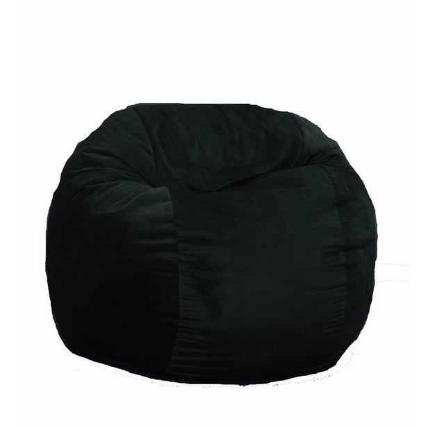 Fotoliu Pufrelax Matusalem - Black Velvet (Gama Plush Honey) umplut cu fulgi de burete memory mix®