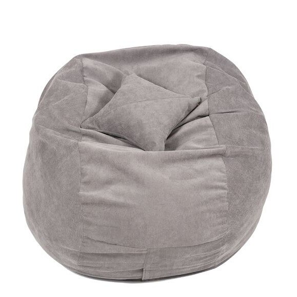Set Fotoliu Puf Matusalem + Perna decorativa - Serendibit (Gama Plush Honey) umplut cu fulgi de burete memory mix®