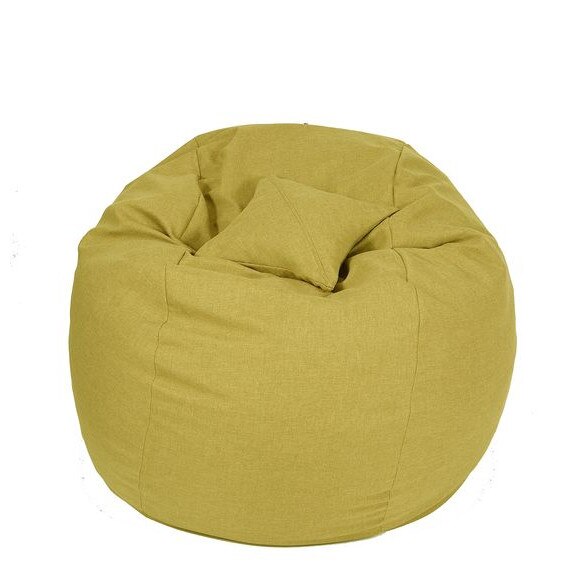 Set fotoliu Pufrelax Matusalem + Perna decorativa - Sunflower (Gama Savana) umplut cu fulgi de burete memory mix®