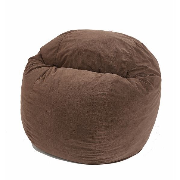 Fotoliu Pufrelax King Size - Brown Muffin (Gama Plush Honey) umplut cu fulgi de burete memory mix®