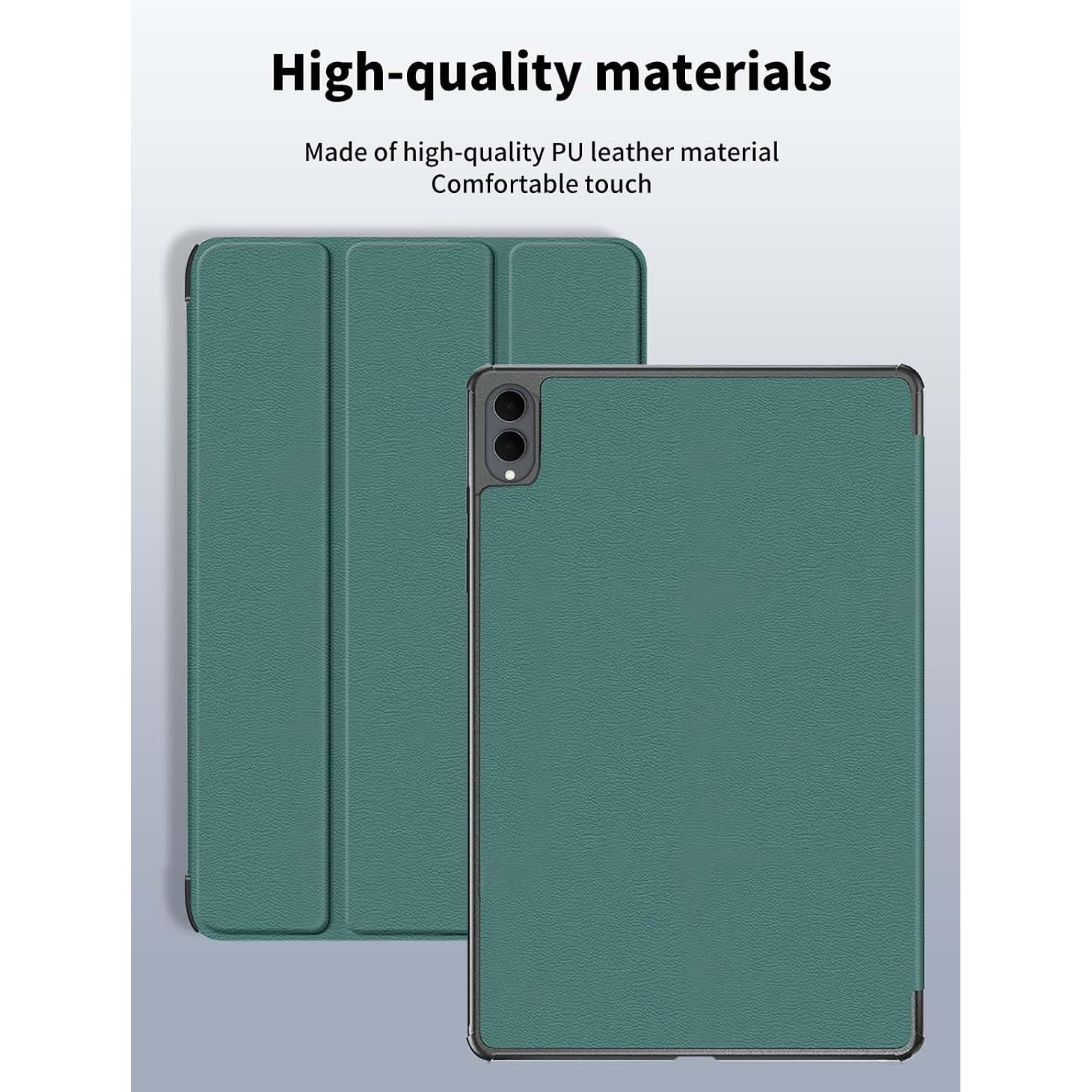 Husa Slim Sigloo, Smart Cover, Trifold, pentru Samsung Galaxy Tab S11 Utra, 2025(SM-930/SM-936)/ S12 Ultra(2026), 14.6", Pine Green