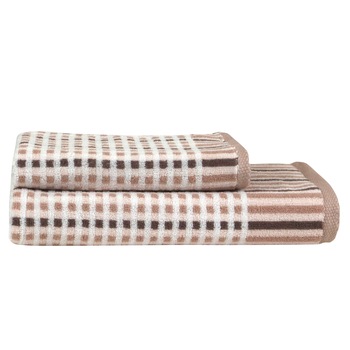 Set 2 prosoape Vintage Collection, Pastel Bej, 100% bumbac Terry Selection, 600 gr/mp Set 2 prosoape Vintage Collection, Pastel Bej, 100% bumbac Terry Selection, 600 gr/mp