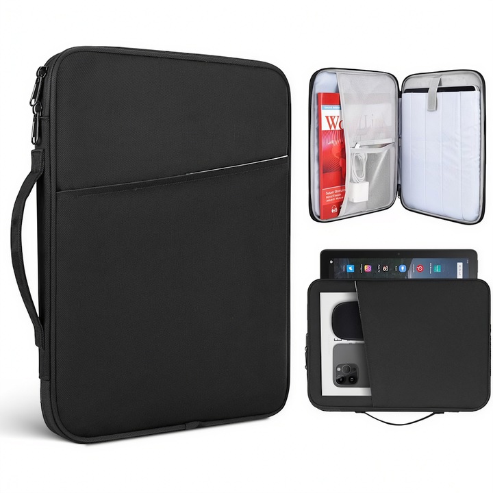 Husa de protectie geanta de transport, DONFANLIA®, pentru tableta, compatibila iPad 10.2/10.5/10.9/12.9, iPad Pro 11/12.9, Mate Pad10.4/11, Mate Pad Pro 10.8, Surface go/2/3 10.5, 35 x 25.5x 3 cm