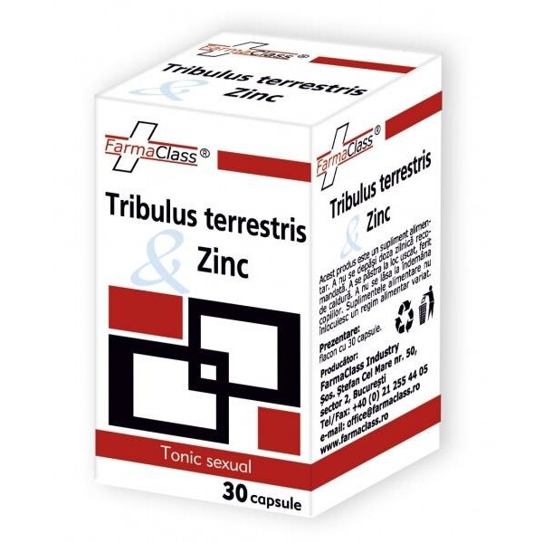 Tribulus Terrestris si Zinc Farma Class 30cps