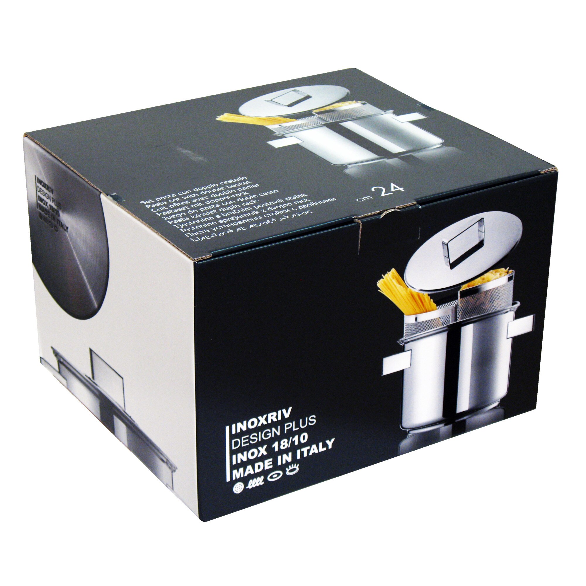 Duetto set paste Designplus, Inoxriv, 24 cm.