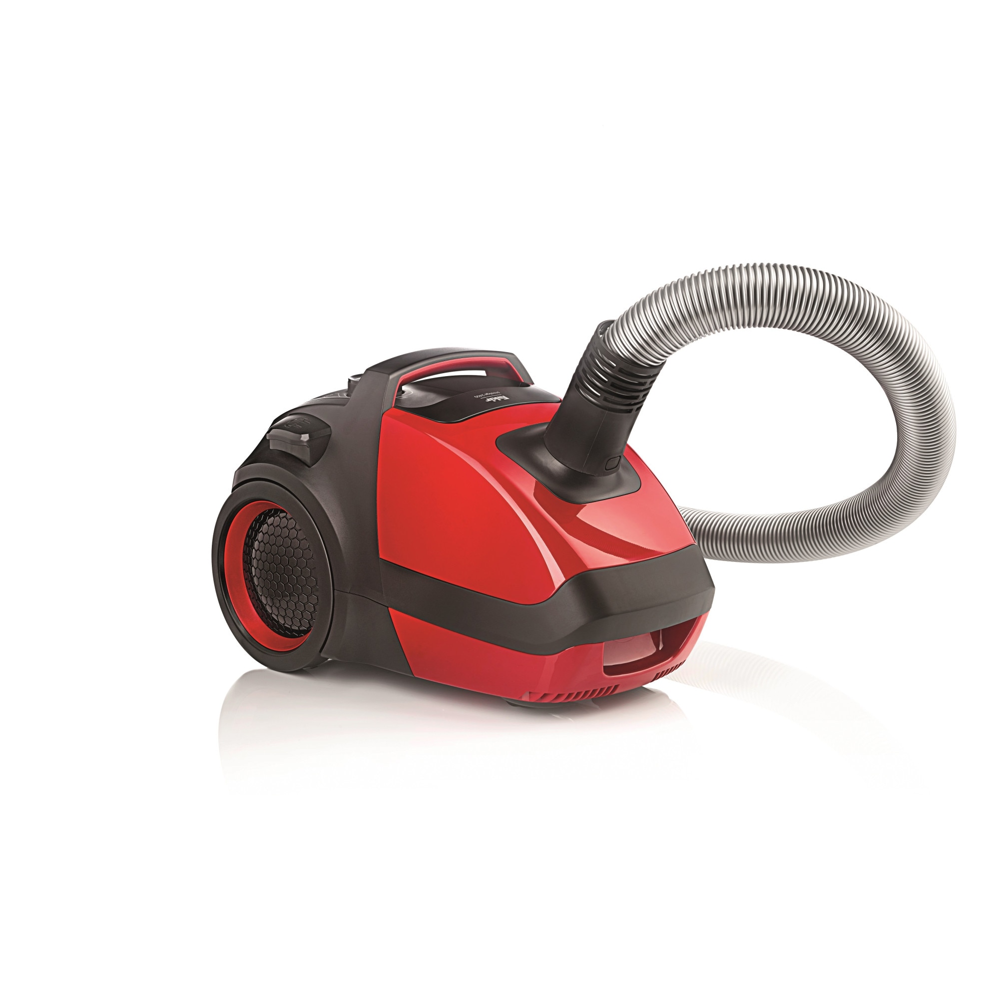 Aspirator cu sac Fakir AirWave TS2400, A+AA, Fabr. in Germania, Filtru ULPA anti-alergii, 500 W, 70dB, Sac 4.5 l, Perie parchet, Tub telescopic, Rosu/Negru