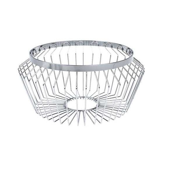 Cos metalic decorativ pentru fructe Kinghoff, diametru 25 cm