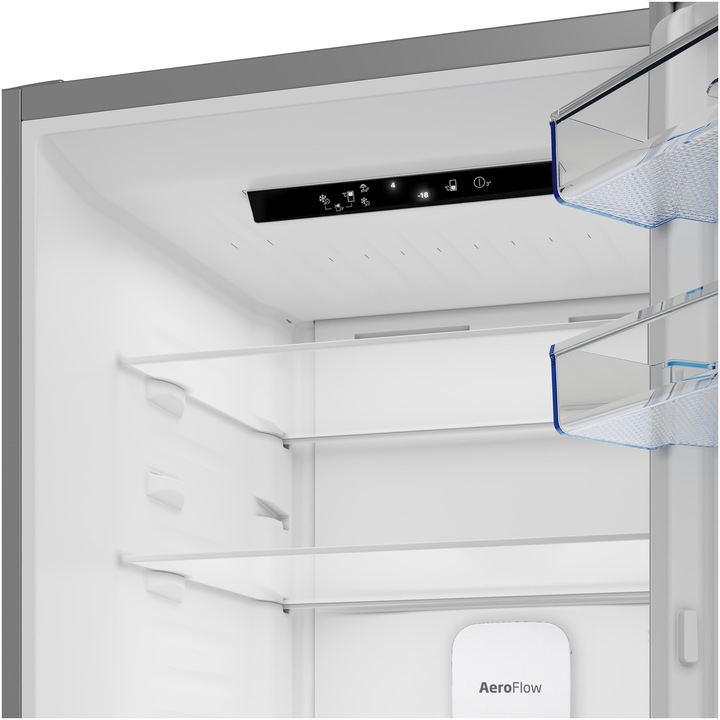 Combina frigorifica Beko B7RCNA418HXP 415 L, clasa energetica A, compresor inverter, culoare titanium inox