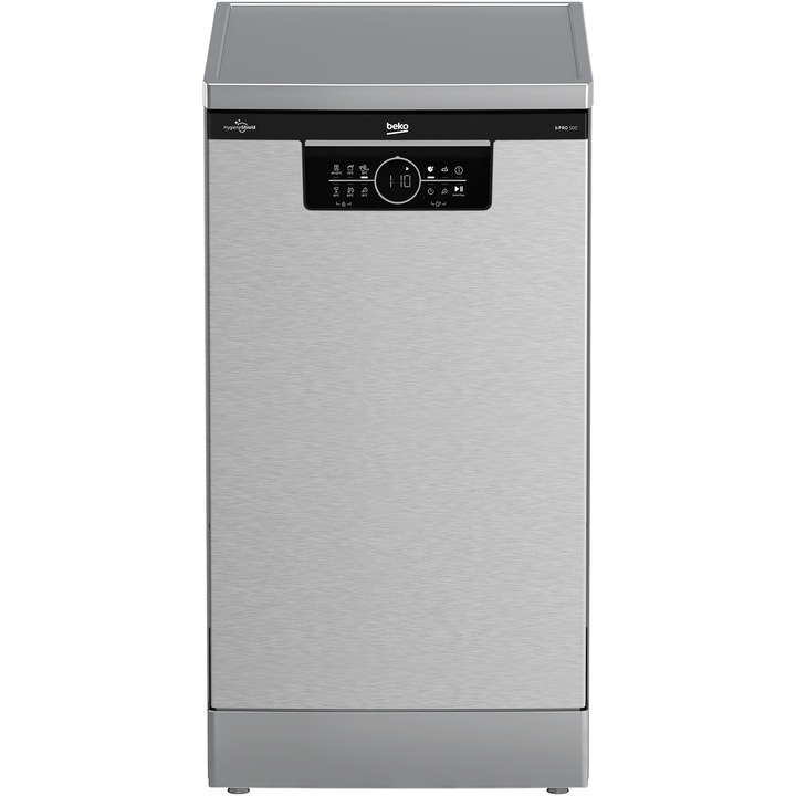 Masina de spalat vase independenta BEKO BDFS26040X 10 seturi,clasa energetica C, Functii Hyegiene intense, Eco 50, Led,Auto Intense