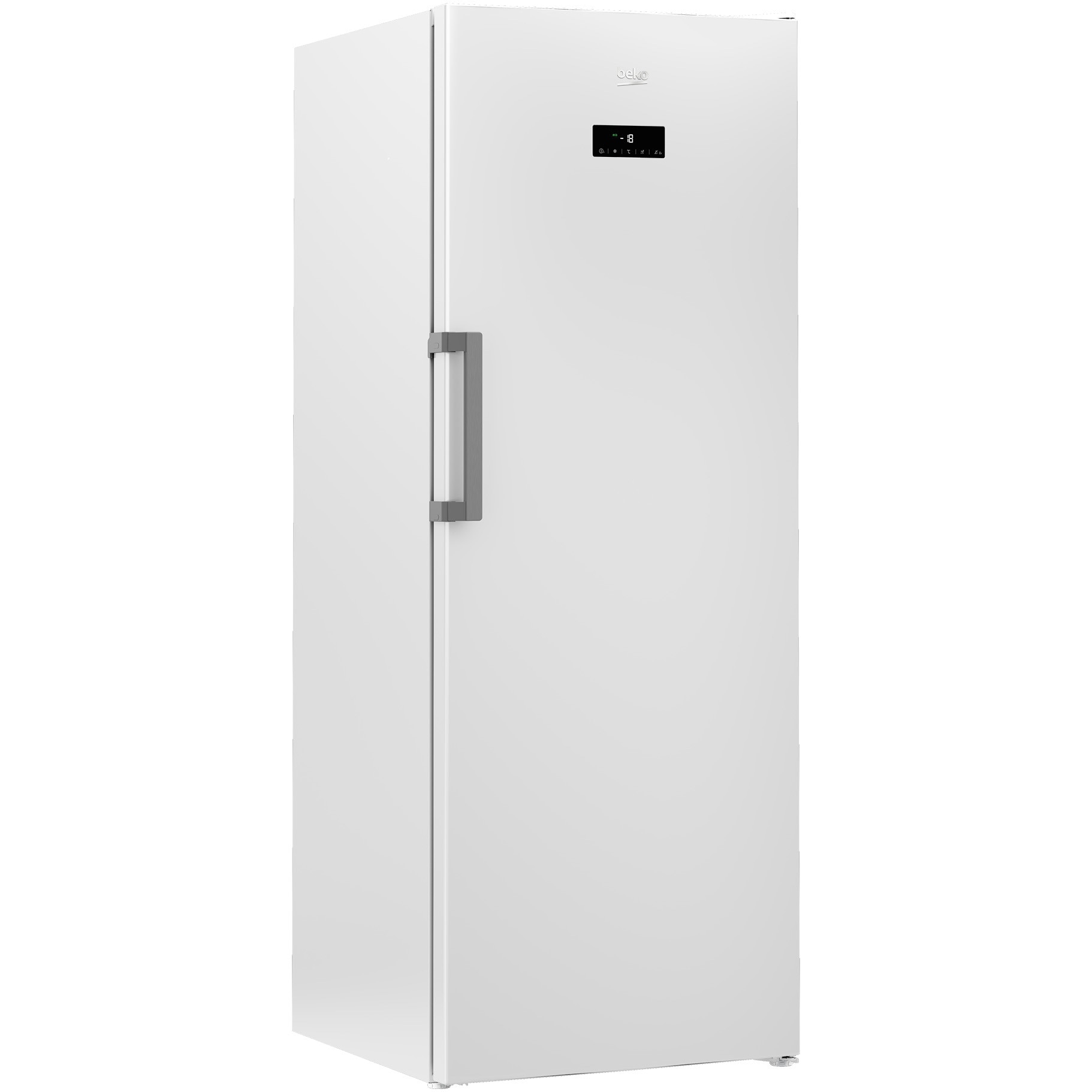 Congelator vertical Beko RFNE448E35W 404 L , clasa energetica E, compressor PRO SMART Inverter, conglare rapida, Alb