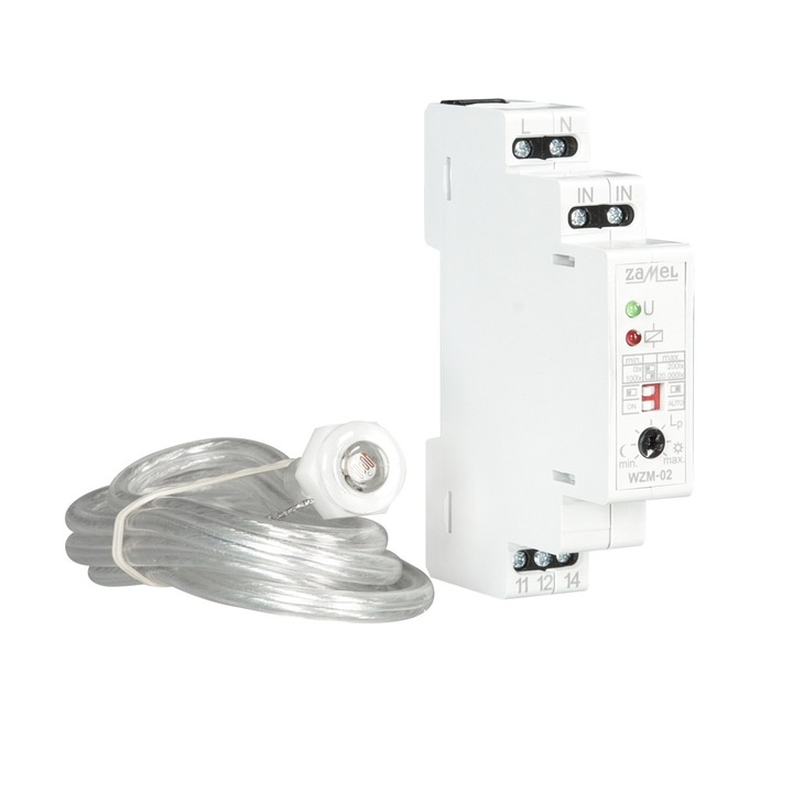 Szürkületérzékelő Zamel WZM-02 / S1, 230 V, Fehér