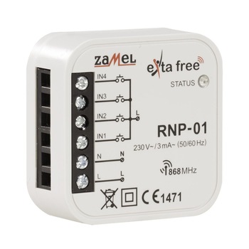 Transmitator radio Zamel RNP-01, 4 canale, Extra Free, Alb Transmitator radio Zamel RNP-01, 4 canale, Extra Free, Alb
