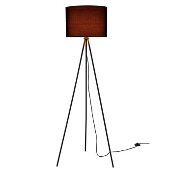 Lampa de podea design elegant Philadelphia, lux.pro, 1 x E27 - 40W, inaltime: 150 cm, metal / textil,negru Lampa de podea design elegant Philadelphia, lux.pro, 1 x E27 - 40W, inaltime: 150 cm, metal / textil,negru