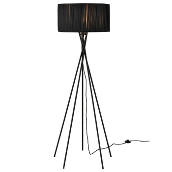 Lampa de podea Black Mikado, lux.pro, 155 cm, 1 x E 27,60W, textil/metal, negru Lampa de podea Black Mikado, lux.pro, 155 cm, 1 x E 27,60W, textil/metal, negru