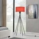 Lampa de podea Red Mikado, lux.pro, 155 cm, 1 x E 27, 60W, textil/metal, rosu/negru
